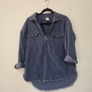 OFFLINE By Aerie Women's Oversized Blue Shirt